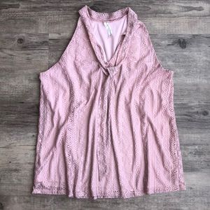 PerSeption Concept Sleeveless Lacy Shirt XL